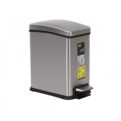 不銹鋼長方形腳踏垃圾桶 圓角